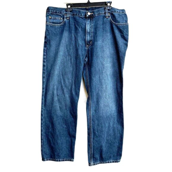 Carhartt Medium Wash Jeans - Men 42 x 30 - Workwear Utilitarian Denim - Picture 1 of 6